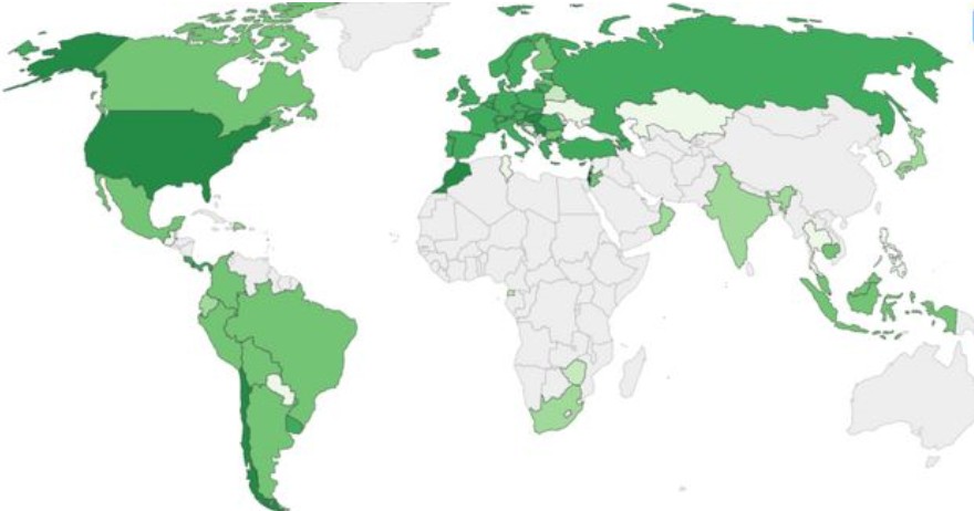 Χάρτης: Τι ποσοστό πληθυσμού ανά χώρα είναι πλήρως εμβολιασμένο